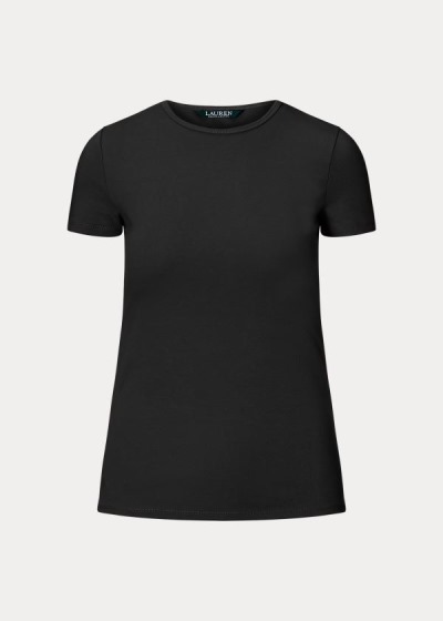 Playeras Ralph Lauren Mujer Negros - Cotton-Blend - PCJXT3025